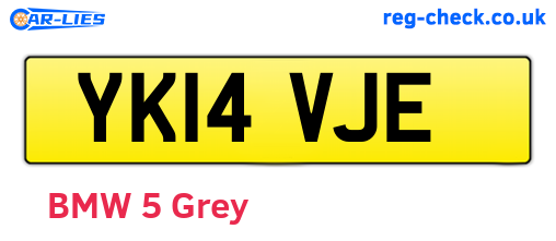 YK14VJE are the vehicle registration plates.