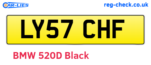 LY57CHF are the vehicle registration plates.
