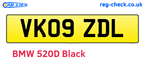 VK09ZDL are the vehicle registration plates.