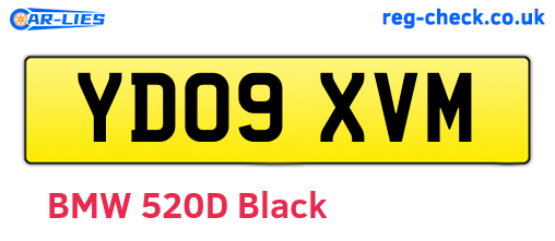YD09XVM are the vehicle registration plates.