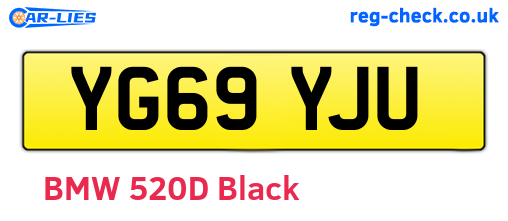 YG69YJU are the vehicle registration plates.