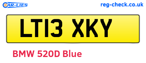 LT13XKY are the vehicle registration plates.