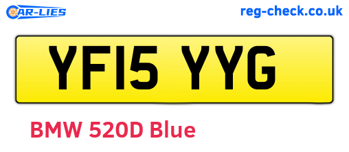 YF15YYG are the vehicle registration plates.