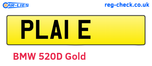 PLA1E are the vehicle registration plates.