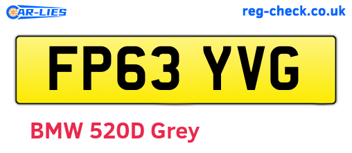 FP63YVG are the vehicle registration plates.