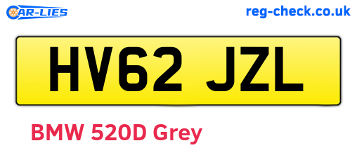HV62JZL are the vehicle registration plates.