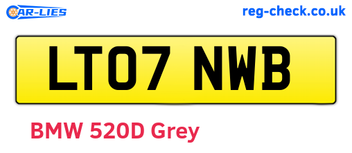 LT07NWB are the vehicle registration plates.
