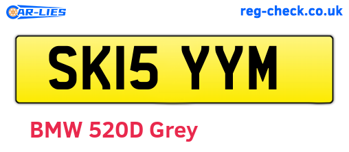SK15YYM are the vehicle registration plates.
