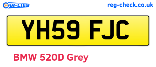 YH59FJC are the vehicle registration plates.