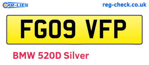 FG09VFP are the vehicle registration plates.
