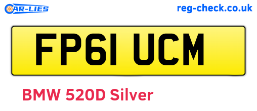 FP61UCM are the vehicle registration plates.