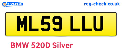 ML59LLU are the vehicle registration plates.