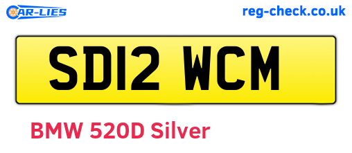 SD12WCM are the vehicle registration plates.