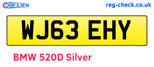 WJ63EHY are the vehicle registration plates.