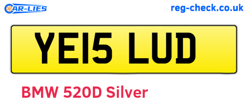 YE15LUD are the vehicle registration plates.