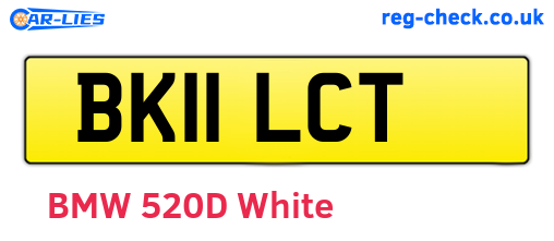 BK11LCT are the vehicle registration plates.