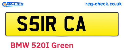 S51RCA are the vehicle registration plates.