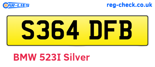 S364DFB are the vehicle registration plates.