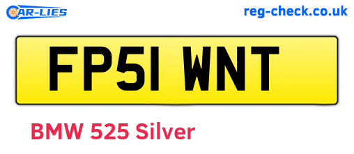 FP51WNT are the vehicle registration plates.