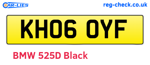 KH06OYF are the vehicle registration plates.