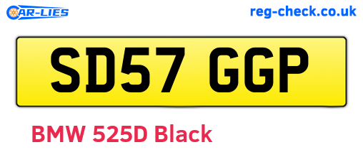 SD57GGP are the vehicle registration plates.