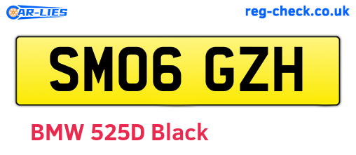 SM06GZH are the vehicle registration plates.