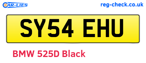 SY54EHU are the vehicle registration plates.