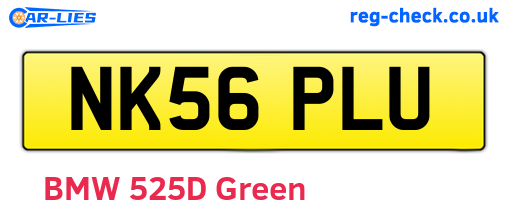 NK56PLU are the vehicle registration plates.