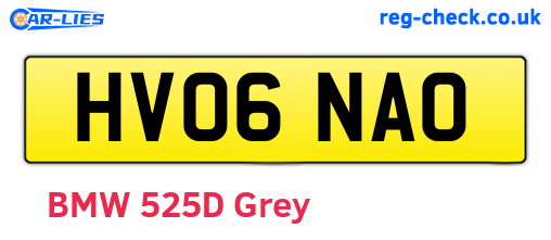 HV06NAO are the vehicle registration plates.
