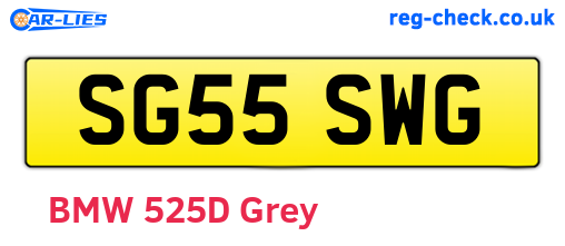 SG55SWG are the vehicle registration plates.