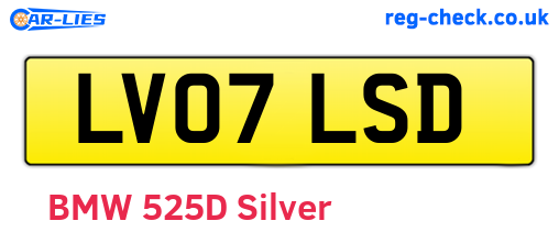 LV07LSD are the vehicle registration plates.