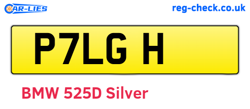 P7LGH are the vehicle registration plates.