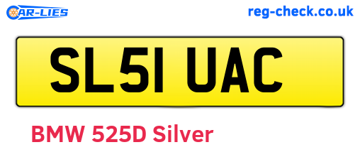 SL51UAC are the vehicle registration plates.
