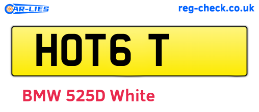 HOT6T are the vehicle registration plates.
