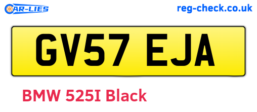 GV57EJA are the vehicle registration plates.