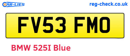 FV53FMO are the vehicle registration plates.