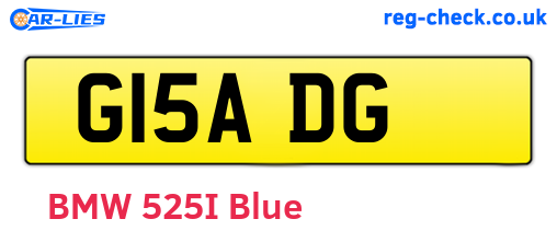 G15ADG are the vehicle registration plates.