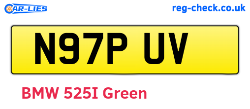 N97PUV are the vehicle registration plates.