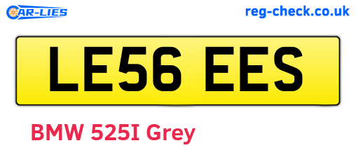 LE56EES are the vehicle registration plates.
