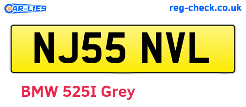 NJ55NVL are the vehicle registration plates.