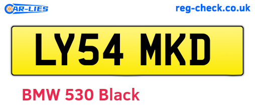 LY54MKD are the vehicle registration plates.