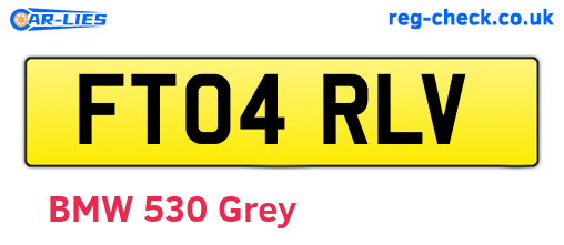 FT04RLV are the vehicle registration plates.