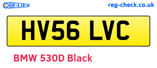 HV56LVC are the vehicle registration plates.