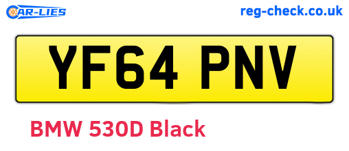 YF64PNV are the vehicle registration plates.
