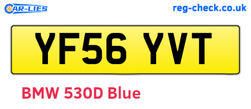 YF56YVT are the vehicle registration plates.