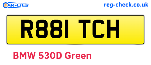 R881TCH are the vehicle registration plates.
