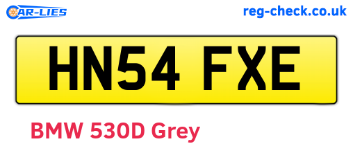 HN54FXE are the vehicle registration plates.