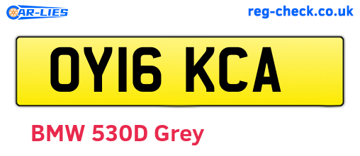 OY16KCA are the vehicle registration plates.