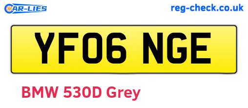 YF06NGE are the vehicle registration plates.