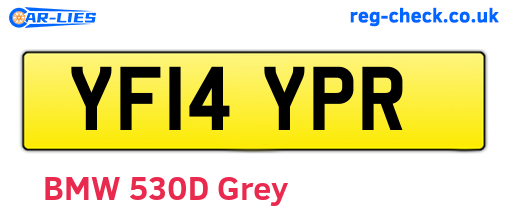 YF14YPR are the vehicle registration plates.